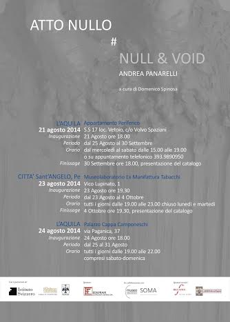 Andrea Panarelli – Atto Nullo / Null & Void